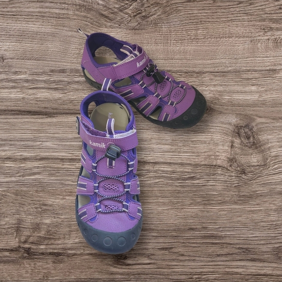Kamik Crab Sz 6 Purple Sandals Cloaed-Toe Woman Youth Gorpcore Hiking Outdoor - Picture 2 of 13